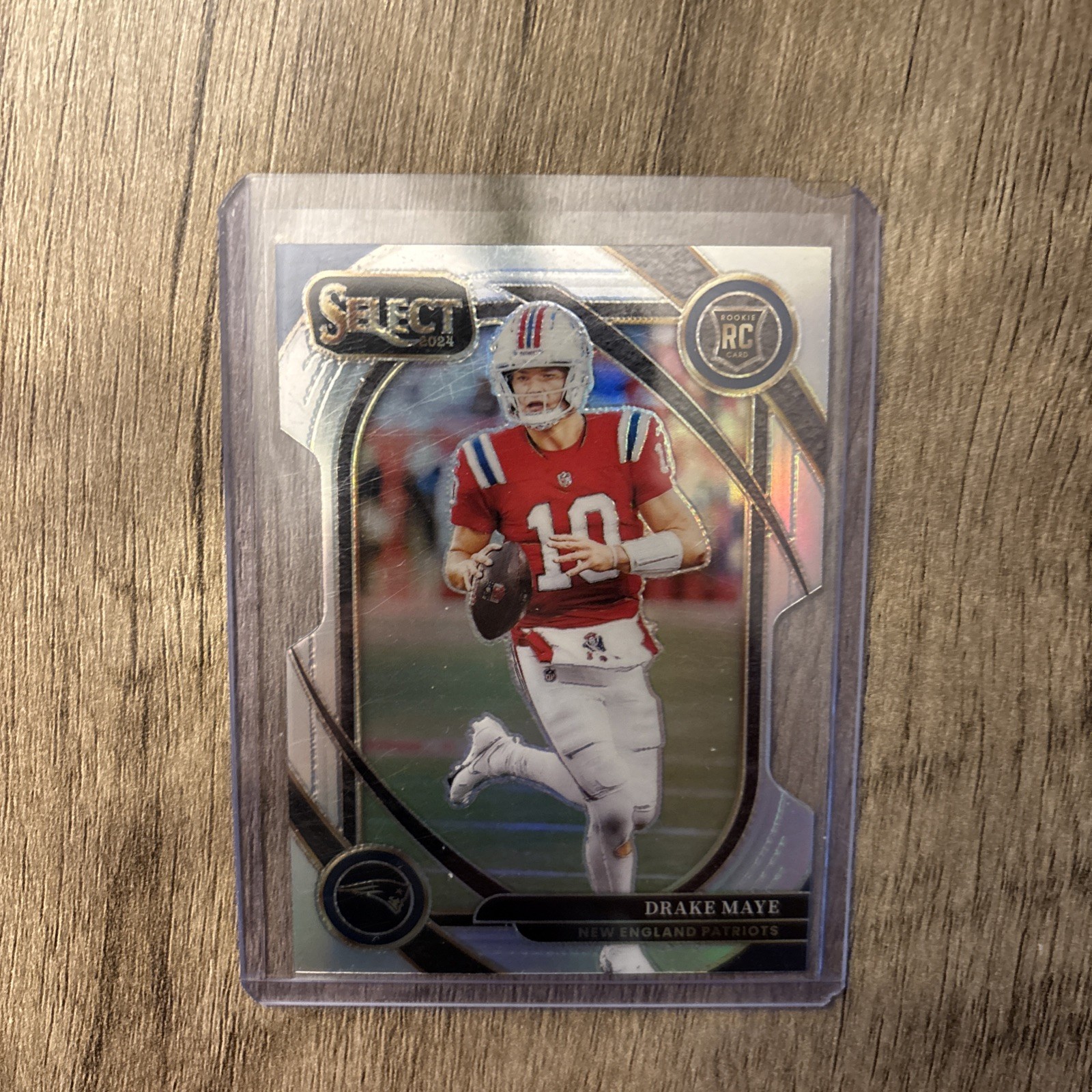 2024 Panini Select - Club Level Drake Maye #218 Silver Prizm Die-Cut (RC)