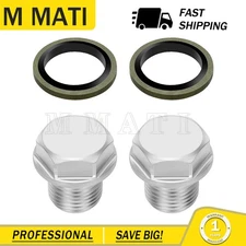 2Pcs Oil Pan Drain Plug & Gasket for Suzuki GSX1300R Hayabusa GSX-R750 GSX-R600