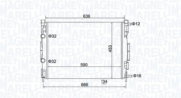 MotorküHler WasserküHler Magneti Marelli 350213153500 FüR Renault Megane 2 BM0-image