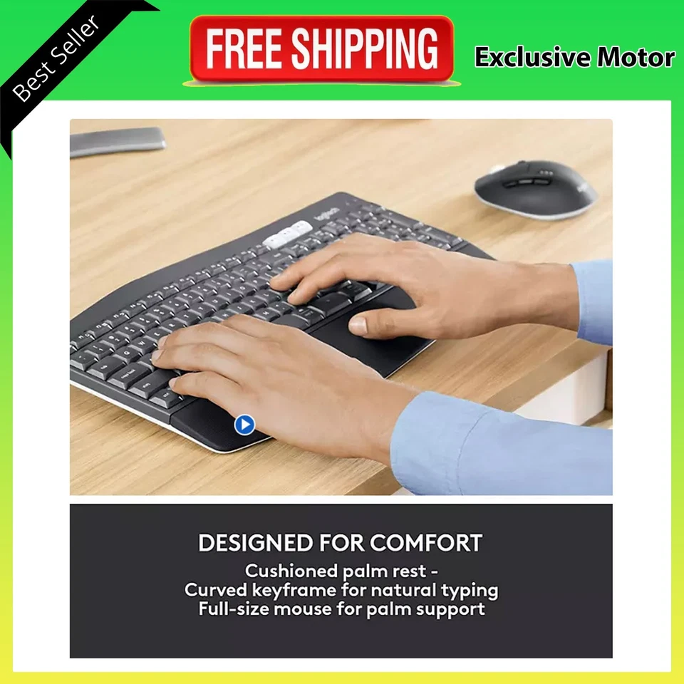 Logitech Performance Wireless Mouse and Keyboard Combo-FREE SHIPPING - Image 4 of 4