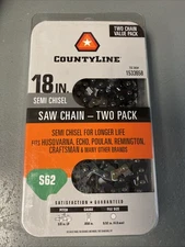 Countyline 18" Semi Chisel Saw Chain Two Pack for Husqvarna Craftsman