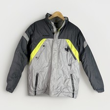 Columbia Outdoors Youth Boys XL 18/20 Jacket Grey Black Lime Yellow Full Zip
