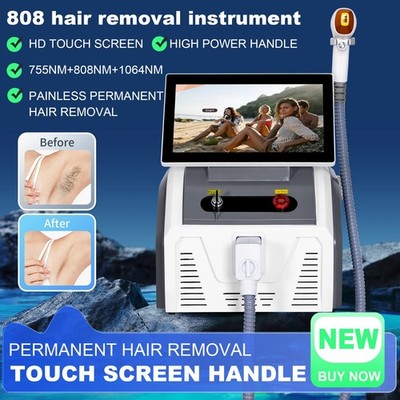 4000W 808nm laser hair removal device, full-body hair removal, ice-cooled head.