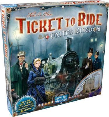 Ticket to Ride United Kingdom + Pennsylvania Board Game Expansion - Strategy Gam