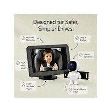 Baby Car Mirror with 4.3'' HD Night Vision Function Display Safety Car Seat Cam
