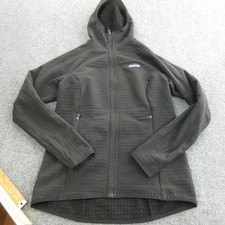 Patagonia Jacket Womens Medium Black Fleece Hooded Full Zip Hiking STY83735SP20