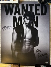 BENSON BOONE SIGNED WANTED MAN TOUR POSTER - BECKETT COA BEAUTIFUL THINGS