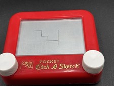 Ohio Art Classic Pocket Etch A Sketch Magic Screen 4 x4 Works