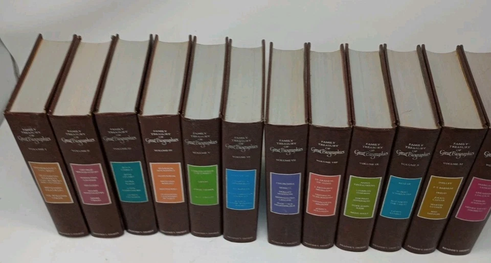 Reader's Digest Set Lot 1-12 Family Treasury of Great Biographies FIRST EDITION — 第 3/4 张图片