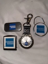 American Express AMEX Collectibles Rare Tape Measure Keychain Box Of Mints Watch