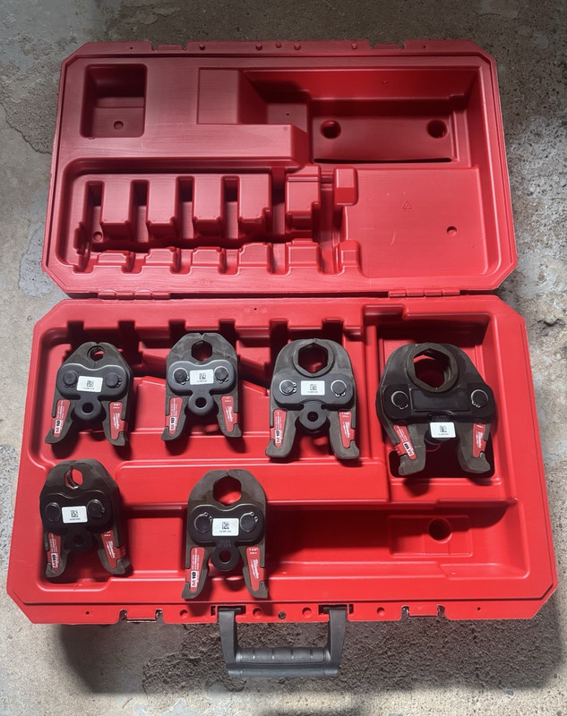Milwaukee M18 FORCE LOGIC Copper Press Jaw Set w/ Case 1/2 to 2” 49-16-2691S