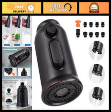 3-Function Pull Down Kitchen Faucet Spray Head, 9 Adapters, Oil Rubbed Bronze