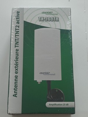 auvisio DVBT2 Antenne: Aktive DVB-T/T2 Außenantenne TX-260TR, +25dB