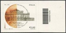 ITALIA 2011: Palazzo della Zecca con codice a barre 1434