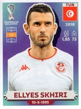 2022 Panini World Cup Stickers #TUN16 Ellyes Skhiri - SCR