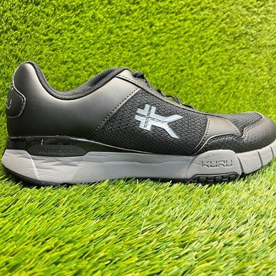 Kuru Quantum 2.0 Mens Size 11.5E Jet Black Gray Athletic Running Shoes Sneakers
