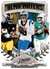2024 Panini Prestige #18 Bryce Young / Najee Harris / Tua Tagovailoa Alma Maters