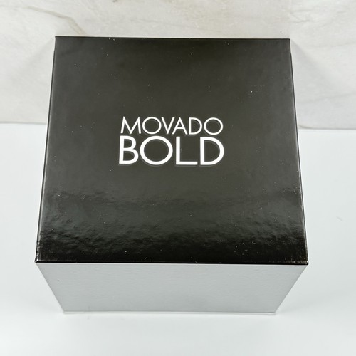 New Movado Bold Yellow Gold Tone Crystal Dot Bracelet 36mm Women Watch 3600104 - Picture 4 of 4
