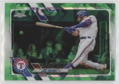 2021 Topps Chrome Update Sapphire Green 10/50 Jose Trevino #US320 0ly5