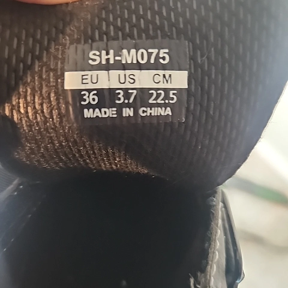 Shimano SPD SH-M075 Mountain Cycling Spin Shoes EU 36 Mens 4.5 Womens 6 Black - Image 4 of 4