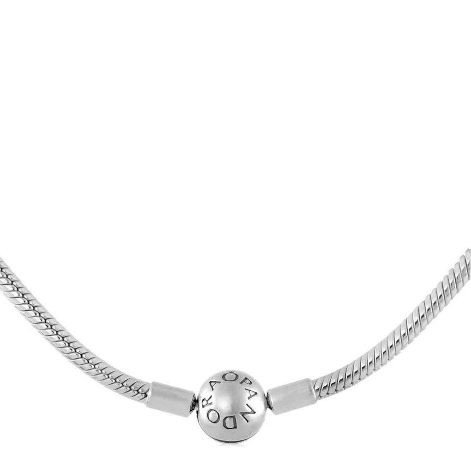 Pandora Moments Silver Snake Chain Necklace New Without Box 45cm/17.72 ...