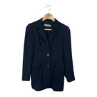Jil Sander Classic Blazer, Size 34, Black, Wool/Viscose
