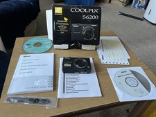 Nikon Coolpix S6200 Compact Digital Camera 16MP, Black Boxed