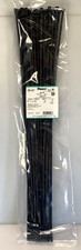 Panduit 30.8" 120lb Black UV Weather Resistant Dome-Top Barb Ty Cable Ties 50Pc