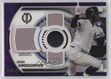 2019 Topps Tribute Triple Relics Purple 13/50 Didi Gregorius #TTR-DG 7xr
