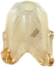 Coppa in Vetro Di Murano Ambra Ricambio per Lampadario, Plafoniera, Lampada Da P