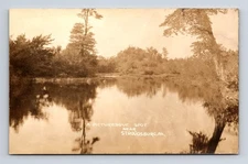 RPPC Picturesque Spot Near Stroudsburg PA Lake View Postcard
