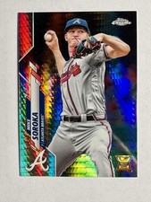 2020 Topps Chrome Mike Soroka #96 Prism Refractor Atlanta Braves