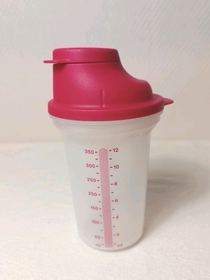 Tupperware Mini Shaker 450 ml Pink Messbecher Dressing Shaker neuwertig