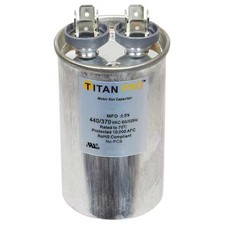 Titan Pro Trcf20 Motor Run Capacitor, 20 Mfd, 3-7/16 In. H
