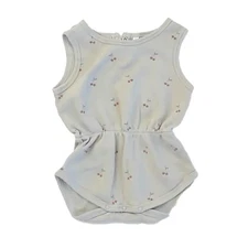 Rylee + Cru Cinch Playsuit Cherries One Piece Baby Outfit Size 3-6 Months