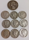 Mercury Dimes Roosevelt Dime Washington Quarter Junk Silver Mixed Lot