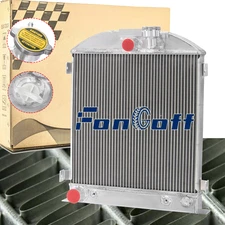 3-Row Aluminum Radiator For 1932 Ford Hi-Boy Hot Rod Grill Shells Ford V8 NEW