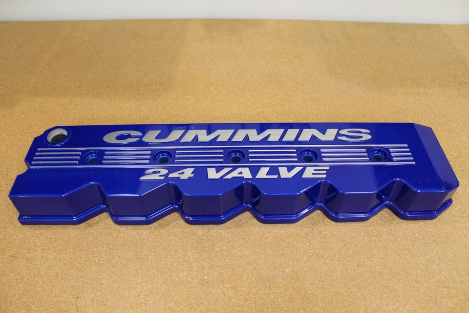 Dodge Ram 1998-2002 turbo diésel 5,9 L Cummins cubierta de válvula con recubrimiento en polvo ilusión Foto 2 de 4