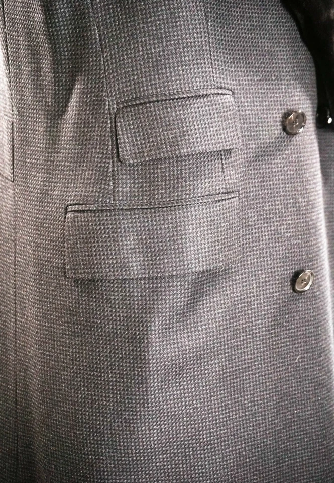  NEW  STEFANO RICCI Outwear Top Over Coat LOGO 100% Cashmere Us L Eu 52 G653 - Image 2 of 4