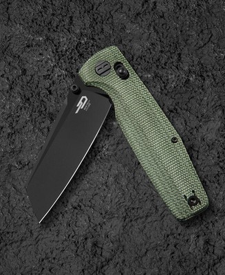 Couteau Bestech Slasher Green Manche Micarta Lame Acier D2 BLK IKBS BTKG56B2