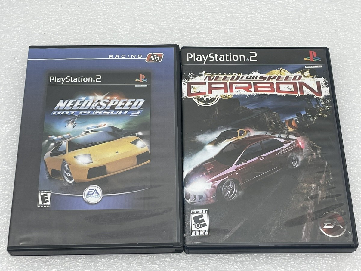 PS2 - NEED FOR SPEED CARBON & HOT PURSUIT 2 - COMPLETE