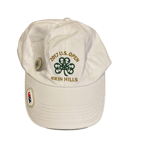 2017 US Open Erin Hills White Ball Cap Hat Adjustable Baseball Adult USGA NEW - 第 1/3 張圖片