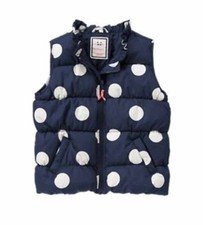 NWOT Gymboree Polar Pink Navy w/White Dots Puffer Vest Size 7,8 Medium School
