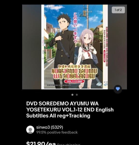 ANIME SOREDEMO AYUMU WA YOSETEKURU VOL.1-12 END DVD ENGLISH SUBS +