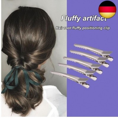 Lsydgn 100 Stück Silberne Haarspangen – Friseur-Klammern 5,5 Cm Für Styling & Lockenwickeln | Alligator Clips Metall
