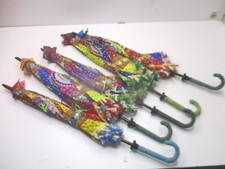 Bohemian Handmade Design Cotton Multi Color Cotton Fashion Umbrella - Lot of 5