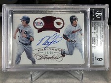 2016 Panini Flawless Ruby 12/20 Michael Conforto #15 - BGS 9 *Chipped case