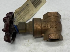 Matco 1/2” Gate valve  514 T03 brass IPs threaded 200wog