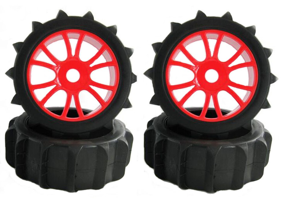 1/8 RC Off Road Paddles Tires Sand Snow Buggy tyres 120mm & Hex 17mm ...