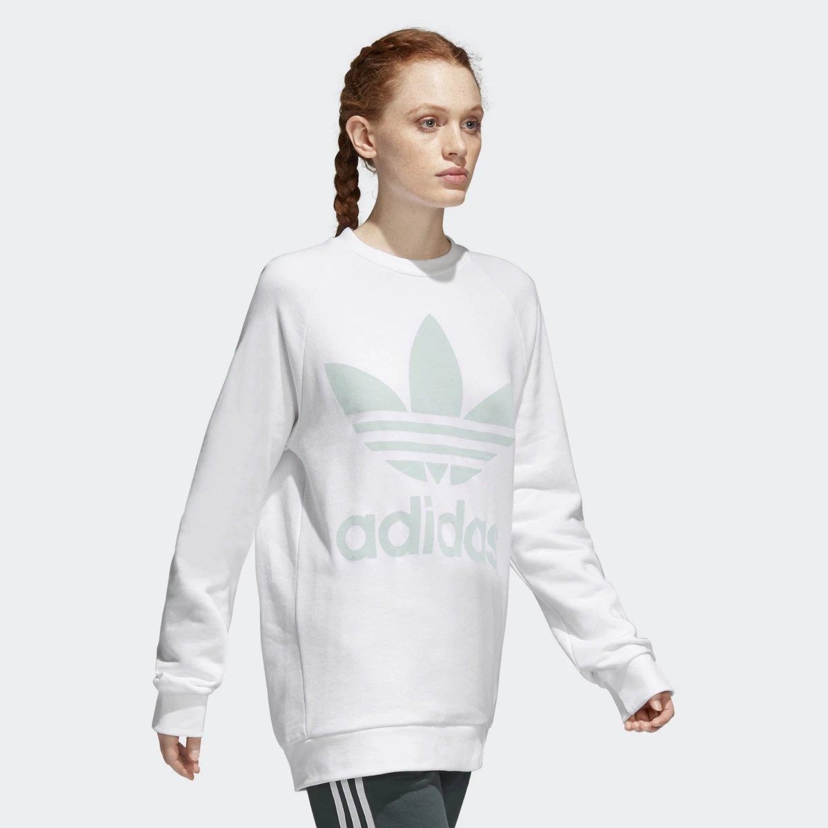Trefoil top oversize sweatshirt
